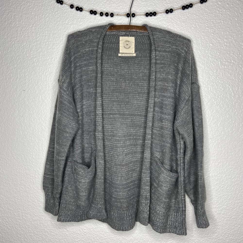 Urban Outfitters Heather Grey Knit Open Cardigan